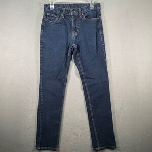 Gap Stretch Slim Rinse Wash Jeans Mens 30x32 Dark Blue Cotton Blend‎